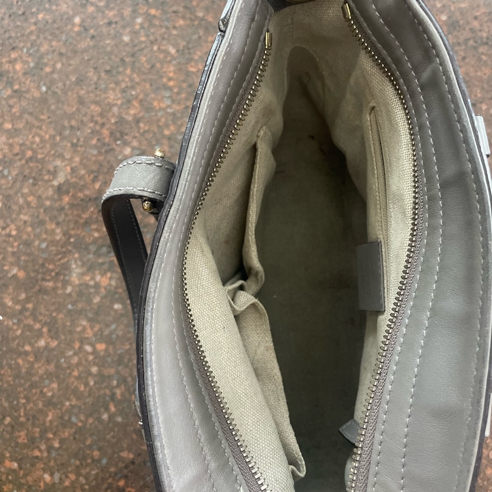 Gucci Gray Microguccissima Bag with Crossbody Strap - Picture 12 of 16